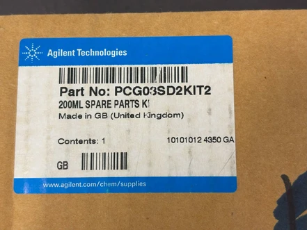 Agilent 200ML SPARE PARTS KIT, PCG03SD2KIT2 (New)