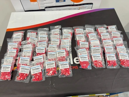 Agilent Cap, screw, red, PTFE/red silicone, 100/pk, 5182-0719 (New)