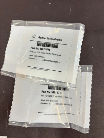 Agilent Frit for Agilent 1290 Infinity LC pump outlet filter, 2/pk, 5067-5716 (New) 