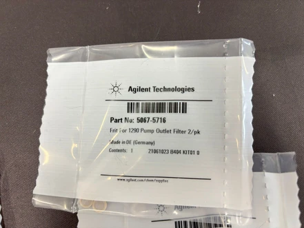 Agilent Frit for Agilent 1290 Infinity LC pump outlet filter, 2/pk, 5067-5716 (New) 
