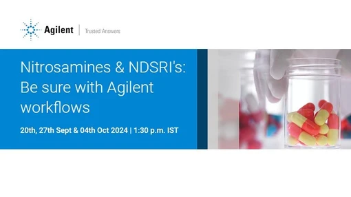 Nitrosamines & NDSRI's: Workflow readiness for Nitrosamines and NDSRI’s.