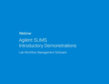 Analytical Labs: SLIMS Introductory Demonstration