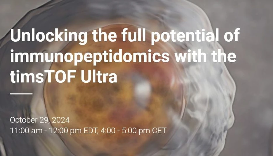 Bruker: Unlocking the full potential of immunopeptidomics with the timsTOF Ultra