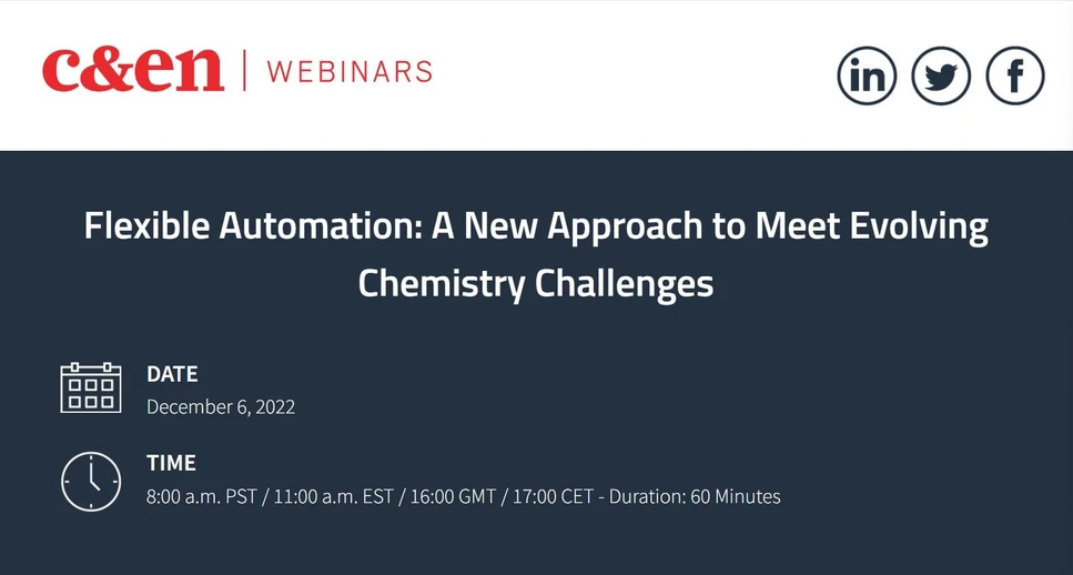 C&EN: Flexible Automation: A new approach to meet evolving chemistry challenges
