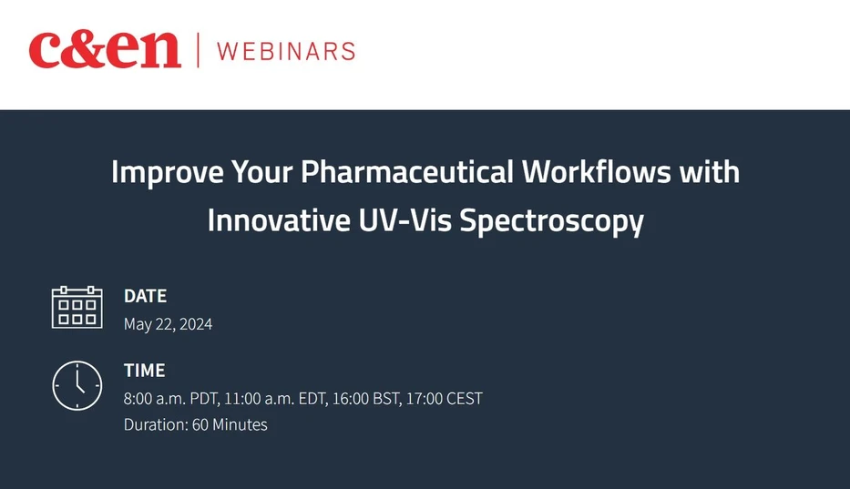 C&EN: Improve Your Pharmaceutical Workflows with Innovative UV-Vis Spectroscopy