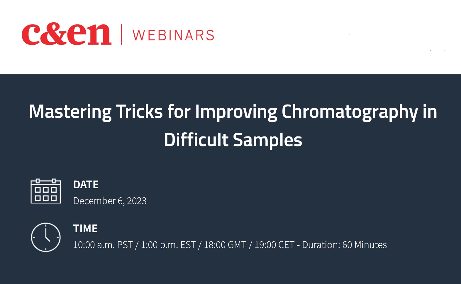 C&EN - Mastering Tricks for Improving Chromatography in Difficult Samples