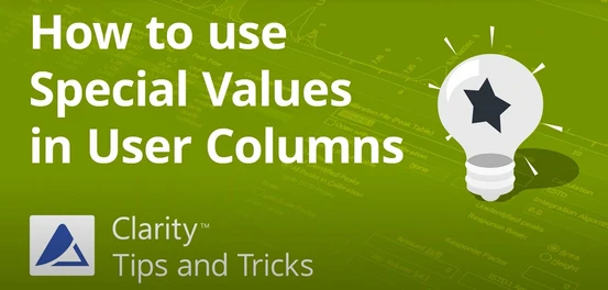 How to use Special Values in User Columns in Clarity Chromatography Software