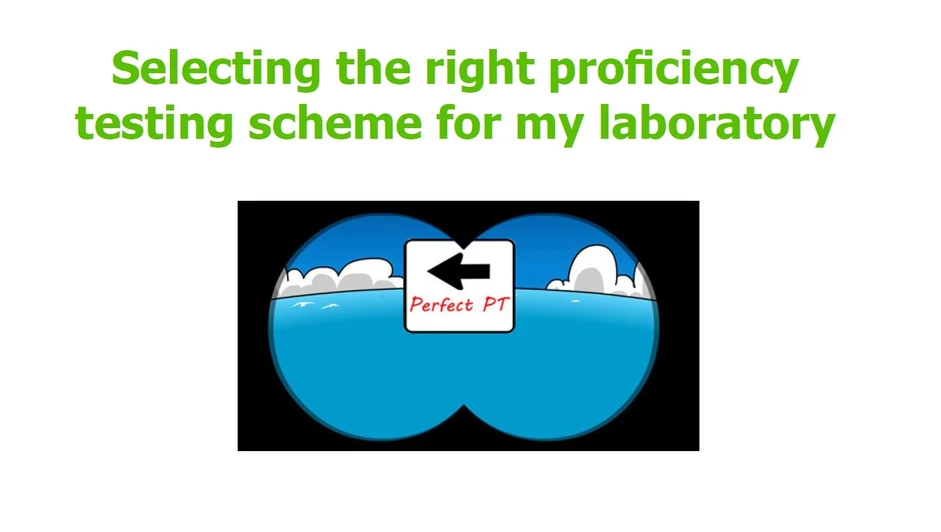 <p>Eurachem: Selecting the right proficiency testing scheme for my laboratory</p>