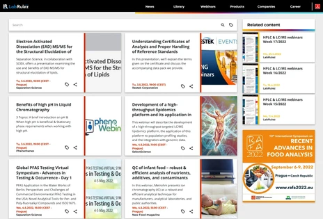 HPLC & LC/MS webinars Week 18/2022