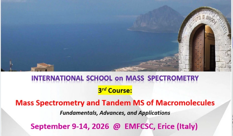 <p>International School on Mass Spectrometry: The International School on Mass Spectrometry (IntSMS) 2026</p>