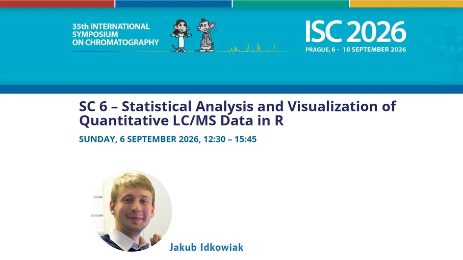 <p>International Symposium on Chromatography: ISC 2026 Short Course 6 - Statistical Analysis and Visualization of Quantitative LC/MS Data in R</p>