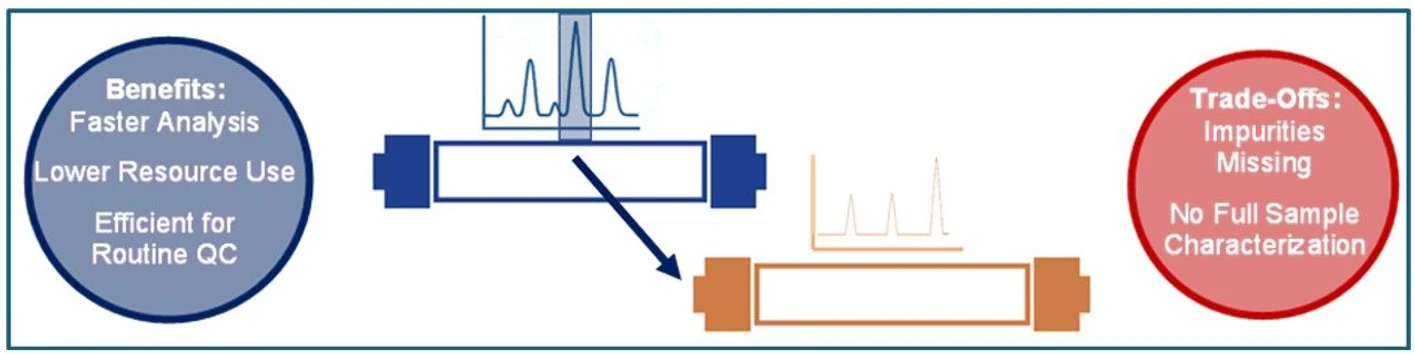 KNAUER: Figure 5 - 2D-LC Single Heart-Cut Principle (Graphic by KNAUER).