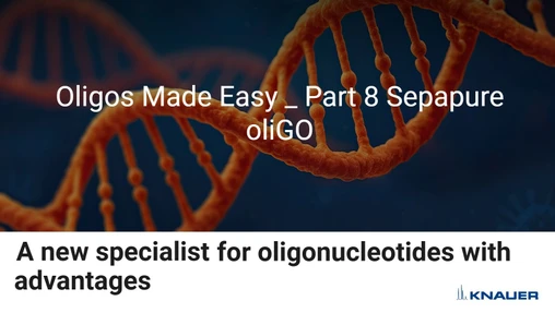 Oligos Made Easy - Part 8: Sepapure oliGO