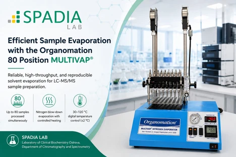 Efficient Sample Evaporation Using the Organomation MULTIVAP® Nitrogen Evaporator