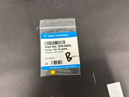 Agilent Ferrule, 1/8in, Flangeless, 309-0002 (New)