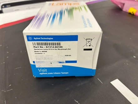 Agilent Long-life deuterium VWD lamp, G1314-60100 (Refurbished)