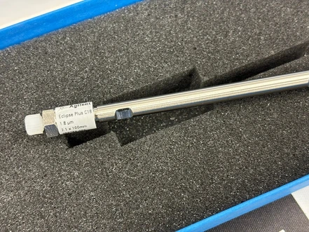 Agilent ZORBAX Eclipse Plus C18, Rapid Resolution HT, 2.1 × 100 mm, 1.8 µm, 600 bar, 959764-902 (Tested)