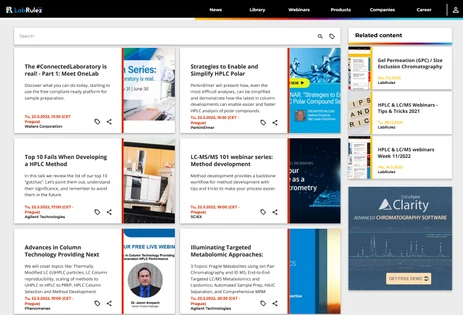 HPLC & LC/MS webinars Week 12/2022