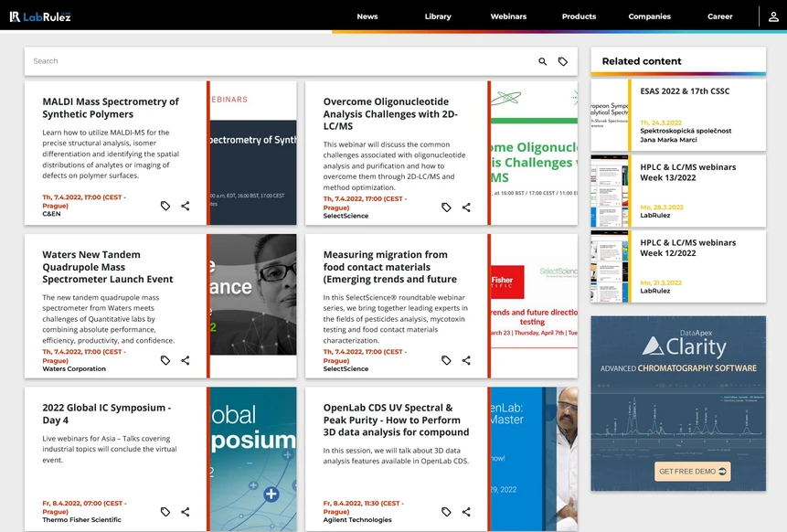 <p>LabRulez: HPLC & LC/MS webinars Week 14/2022</p>