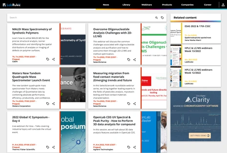 HPLC & LC/MS webinars Week 14/2022