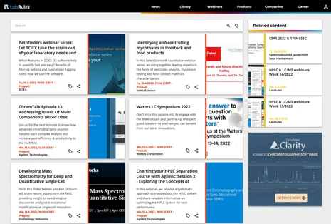 HPLC & LC/MS webinars Week 15/2022