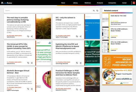 HPLC & LC/MS webinars Week 20/2022