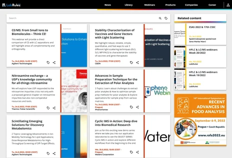 HPLC & LC/MS webinars Week 21/2022