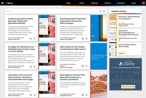 HPLC & LC/MS webinars Week 24/2022