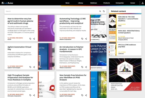 HPLC & LC/MS webinars Week 28/2022