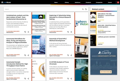 HPLC & LC/MS webinars Week 30/2022