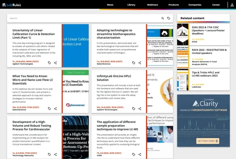 HPLC & LC/MS webinars Week 34/2022
