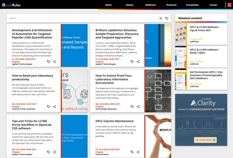 HPLC & LC/MS webinars Week 8/2022