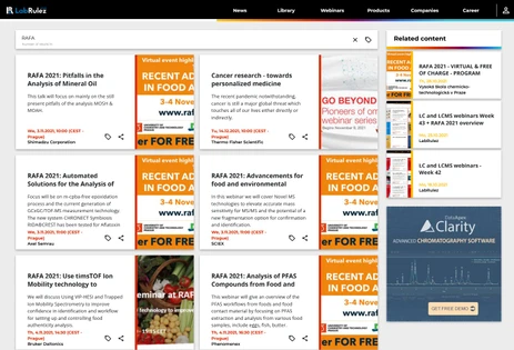 LC and LCMS webinars RAFA 2021