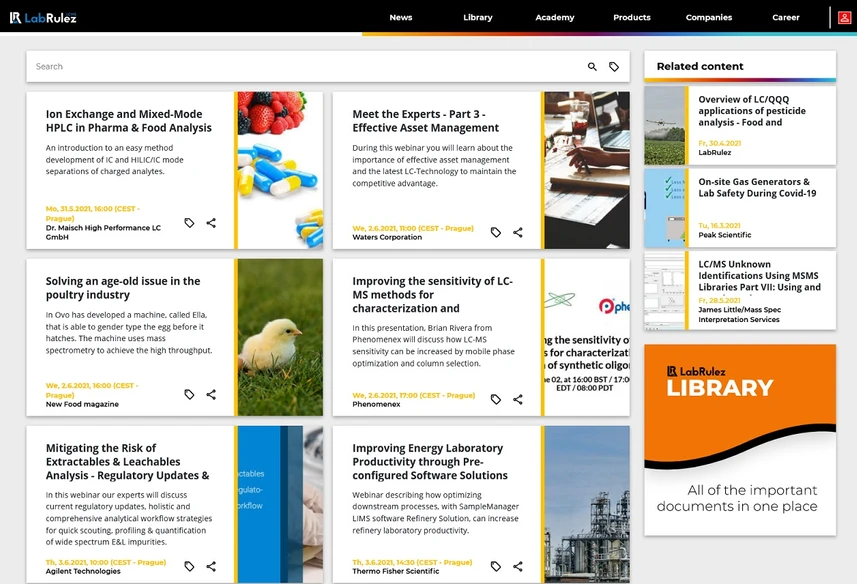 <p>LabRulez: LC and LCMS webinars - Week 22</p>