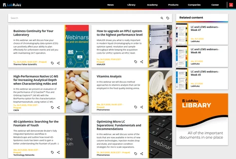 LC and LCMS webinars - Week 48