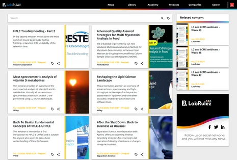 LC and LCMS webinars - Week 49