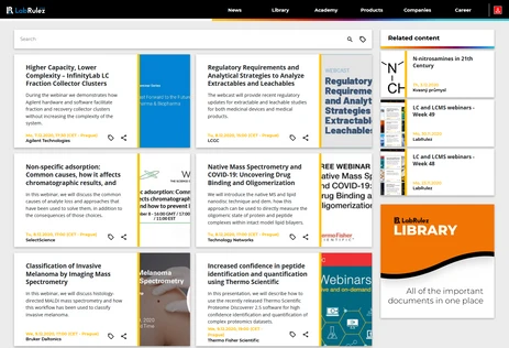 LC and LCMS webinars - Week 50