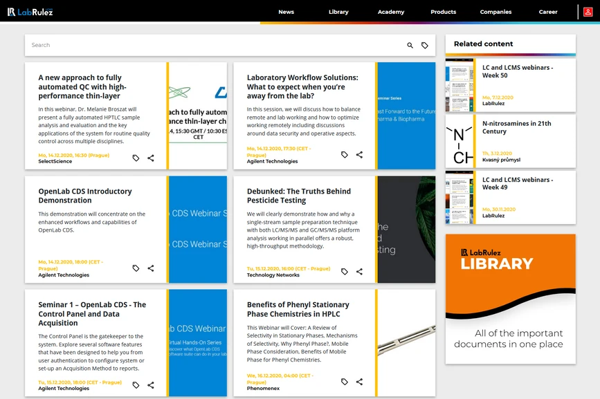 <p>LabRulez: LC and LCMS webinars - Week 51</p>