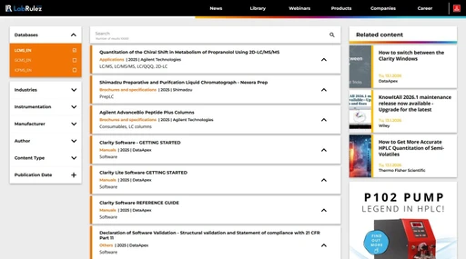 News from LabRulezLCMS Library - Week 03, 2026