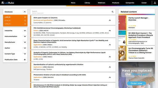 News from LabRulezLCMS Library - Week 06, 2026