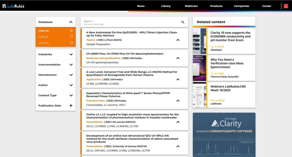 <p>LabRulez: News from LabRulezLCMS Library - Week 10, 2025</p>