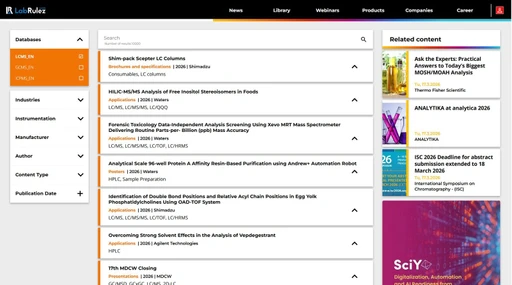 News from LabRulezLCMS Library - Week 12, 2026