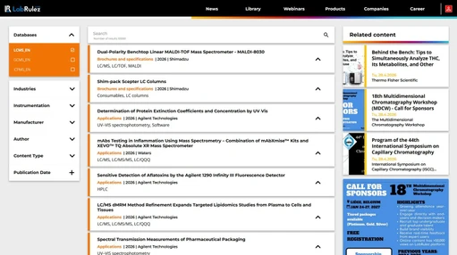 News from LabRulezLCMS Library - Week 18, 2026