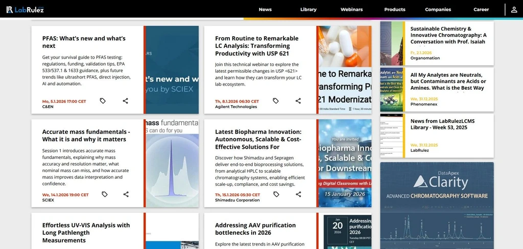 <p>LabRulez: Webinars LabRulezLCMS Week 02-03/2026</p>