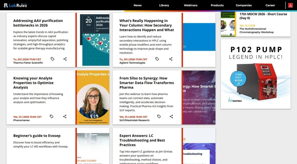 <p>LabRulez: Webinars LabRulezLCMS Week 04/2026</p>