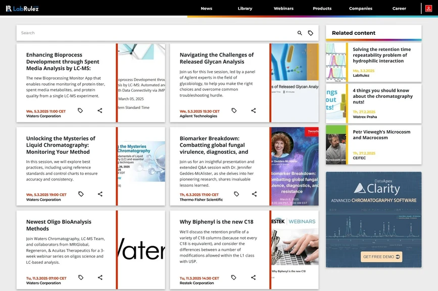 <p>LabRulez: Webinars LabRulezLCMS Week 10/2025</p>