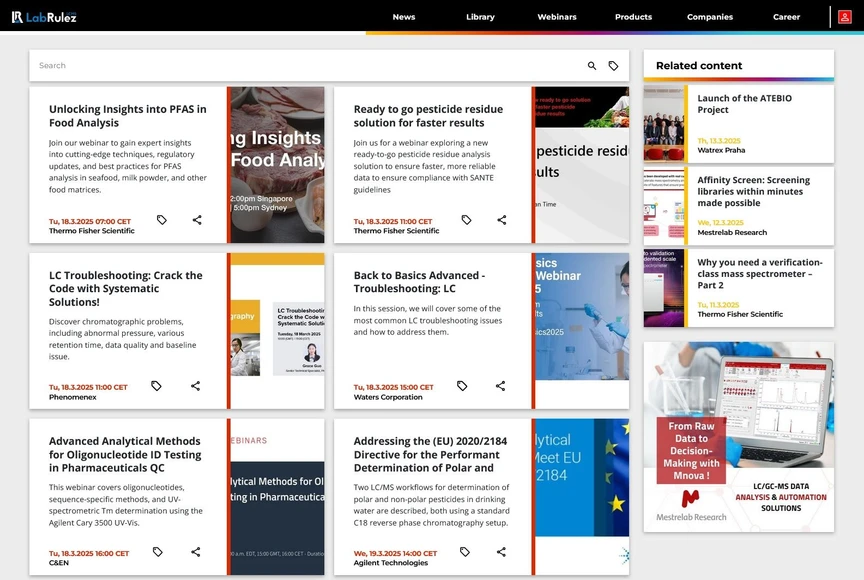 <p>LabRulez: Webinars LabRulezLCMS Week 12/2025</p>