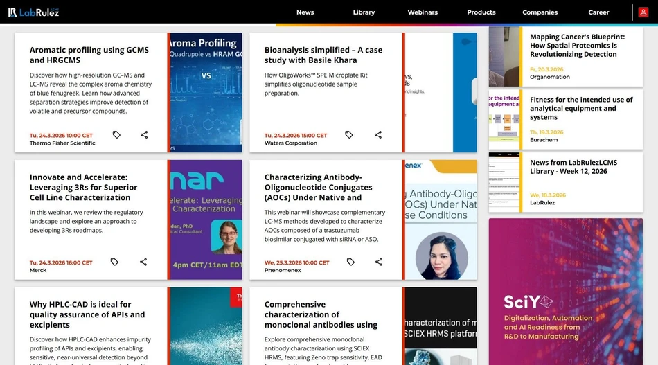 <p>LabRulez: Webinars LabRulezLCMS Week 13/2026</p>