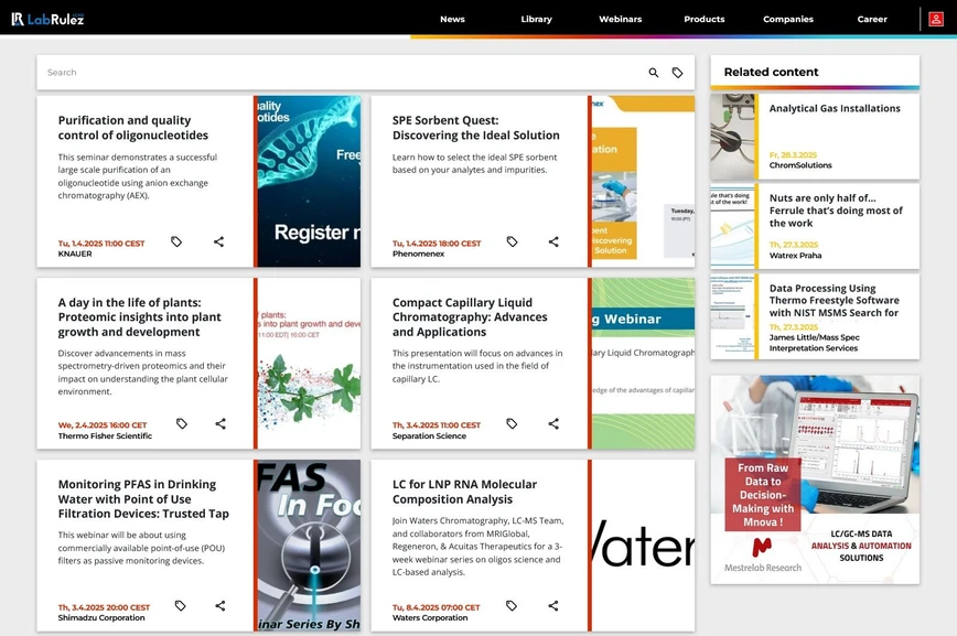 <p>LabRulez: Webinars LabRulezLCMS Week 14/2025</p>