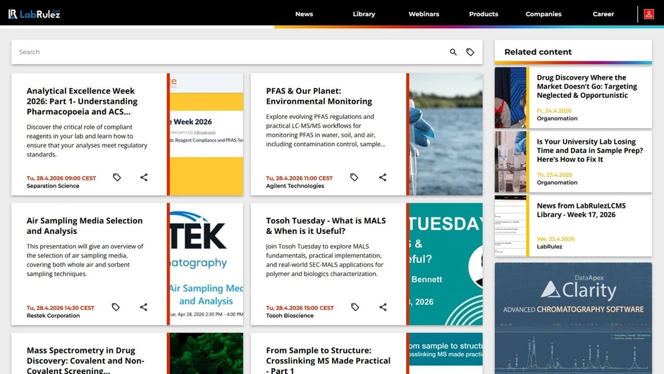 <p>LabRulez: Webinars LabRulezLCMS Week 18/2026</p>